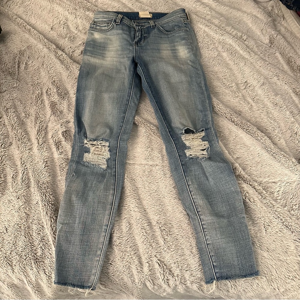 L’Agence Distressed Blue Jeans - size 24